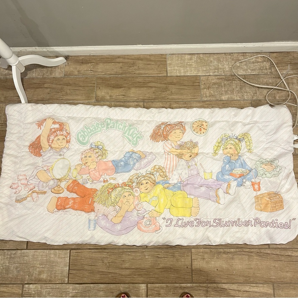 Vintage  Cabbage Patch Kids Child Sleeping Bag 1983 Slumber Party